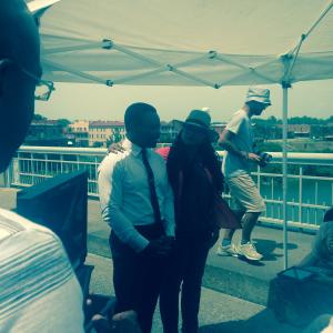 Actor David Oyelowo and Director Ava DuVernay on the set of ‘Selma.’ Photo court