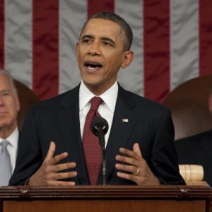 President Obama Addresses The Nation During State Of The Union Address via Getty