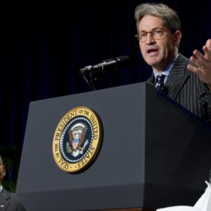 Author Eric Metaxas speaks at the National Prayer Breakfast. (Getty Images)