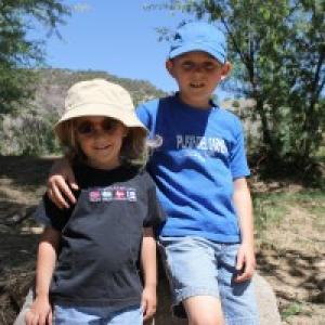 On a hike below the mesa, Photos via Christian Piatt