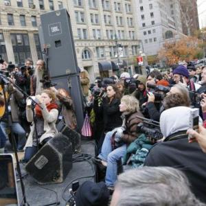 Joan Baez performs for Occupy Wall Street. Image from ph.cdn.photos.upi.com