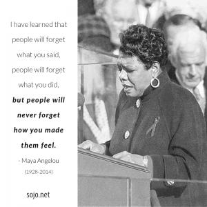 Maya Angelou, public domain; illustration by Brandon Hook / Sojourners