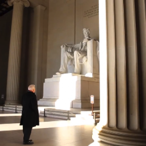 Jim Wallis at the Lincoln Memorial. Photo by Brandon Hook / Sojourners
