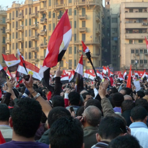 Egyptian flags in Tahrir Square. Photo courtesy nebedaay/flickr.com