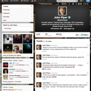 John Piper's Twitter page