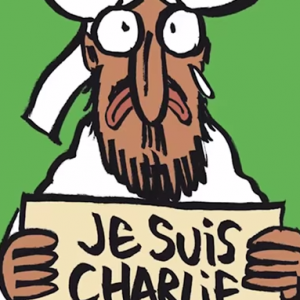 Screenshot of Charlie Hebdo cover illustration. Image via RNS.