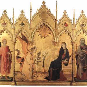 Simone Martini, Annunciation 1333 C.E.