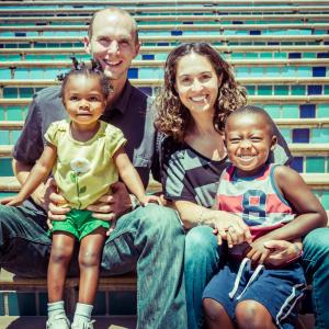 Amy Graham, with her husband, Aaron, and their children, Natalie and Elijah. 