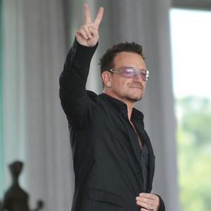 Rock star and international AIDS activist, Bono, in Brazil, April 2011. Photo by