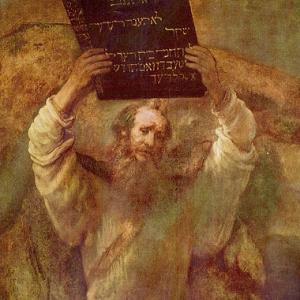 "Moses mit den Gesetzestafeln" via Wylio [http://www.wylio.com/credits/Flickr/35