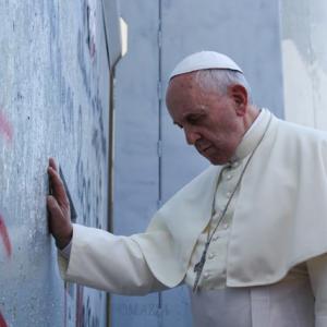 Pope Francis at the Separation Wall, Photo by Mohammad Al-Azza