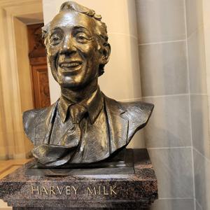Bust of Harvey Milk. By Son of Groucho/Wylio http://bit.ly/L3rfmq.