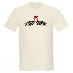 Jesus Loves Darwin T-Shirt, Image via Cafe Press