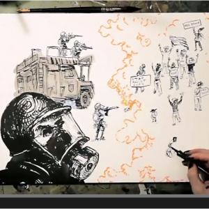 Screenshot from Molly Crabapple's Fusion video