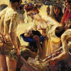 "Salome, Second Version" by the German painter Lovis Corinth (1858-1925)