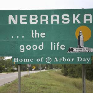 Nebraska welcome sign, spirit of america / Shutterstock.com