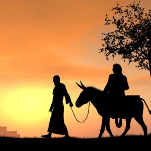 Photo: Joseph and Mary travel to Bethlehem, © KimsCreativeHub / Shutterstock.com