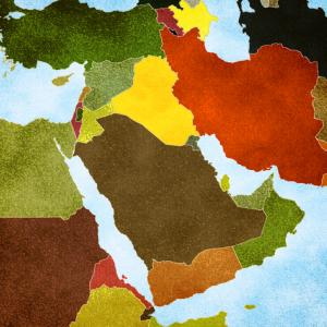 Map of the Middle East. Photo courtesy RNS/shutterstock.com.