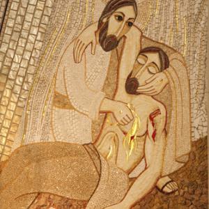 Mosaic of the Good Samaritan, Renata Sedmakova / Shutterstock.com