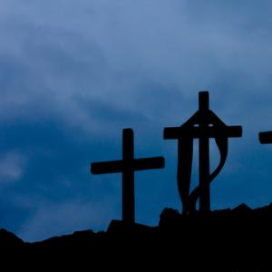 Three wooden crosses, mossolainen nikolai / Shutterstock.com