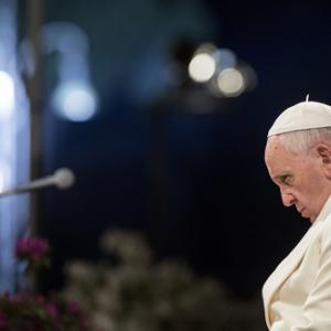 Pope Francis in Rome on April 18, giulio napolitano / Shutterstock.com