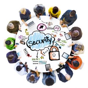 Community gathered around online security. Image via Rawpixel/shutterstock.com