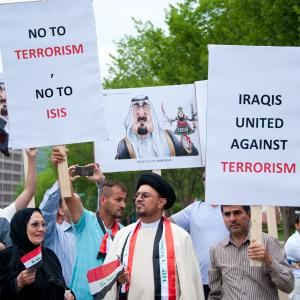 Iraqis protest ISIS in Washington, D.C., Rena Schild / Shutterstock.com