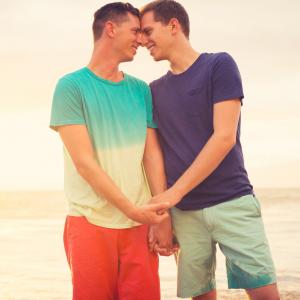 A gay couple holding hands. Image courtesy EpicStockMedia/shutterstock.com