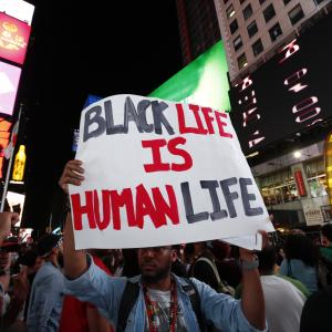 Demonstration in New York on Aug. 14. a katz / Shutterstock.com