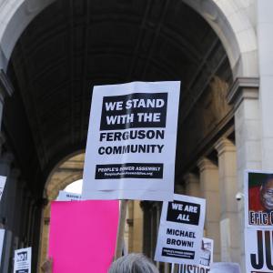 Ferguson support rally in New York City, a katz / Shutterstock.com
