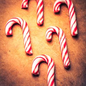 Candy canes on a table. Image courtesy Wilson Araujo/shutterstock.com