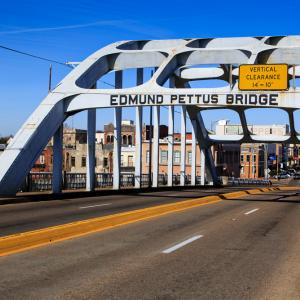 Historic Edmund Pettus Bridge in Selma, Ala., loneroc / Shutterstock.com