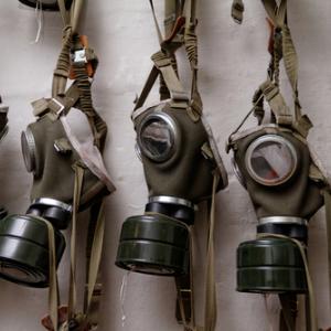 Gas masks of World War II. Image via RNS/shutterstock.com