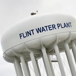 Flint, Mich., water tower.