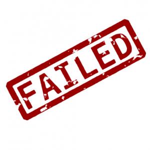 Rubber ink 'Failed' stamp, Dimitrios Kaisaris / Shutterstock.com