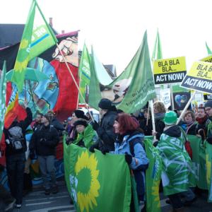 Marchers at the UN Climate Change Conference in Copenhagen, Dec. 2009. Image cou