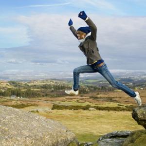 Photo: Leap of faith, Matthew Williams-Ellis / Shutterstock.com