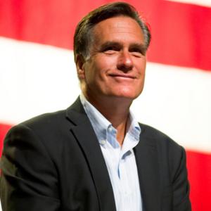 Massachusetts Governor Mitt Romney appears at a town hall meeting on June 4, 201