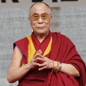 The Dalai Lama speaks to supporters in Berlin. Image courtesy vipflash/shutterst