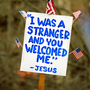 Sign at an immigration rally, Jorge Salcedo / Shutterstock.com