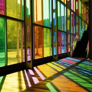 Modern stained glass, Chris Howey/ Shutterstock.com