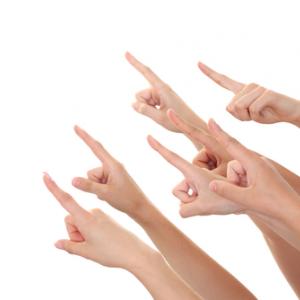 Finger pointing, LeventeGyori / Shutterstock.com