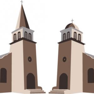 Two churches,  Silva Vikmane / Shutterstock.com