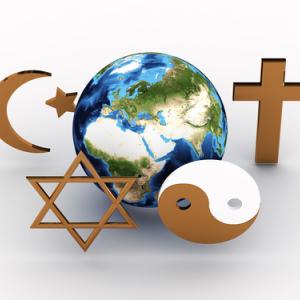 Interfaith religious symbols, Sana Design / Shutterstock.com