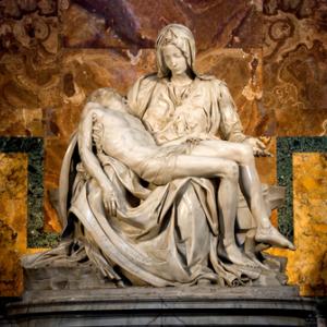 Michaelangelo's Pieta in St. Peter's Basilica, javi_indy / Shutterstock.com