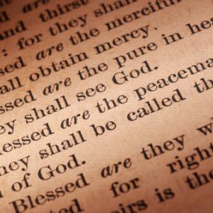 Blessed are the peacemakers Bible passage, Wellford Tiller / Shutterstock.com