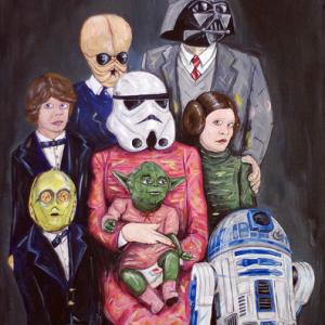 Star Wars family portrait via Steven Quinn / Star Wars blog.