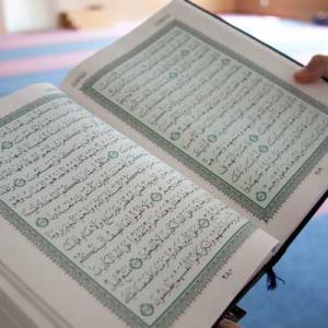A Quran photographed in a mosque (2012). RNS photo by Sally Morrow 
