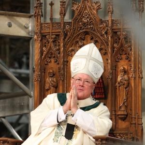 Cardinal Timothy M. Dolan of New York presides at a St. Patrick’s Day Mass in 20