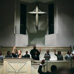 Bishop Yvette Flunder, pastor of City of Refuge United Church of Christ in Oakla